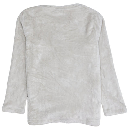 Disney Women Grey Thumper Fleece Long Sleeve Pyjama Top Size 8-10