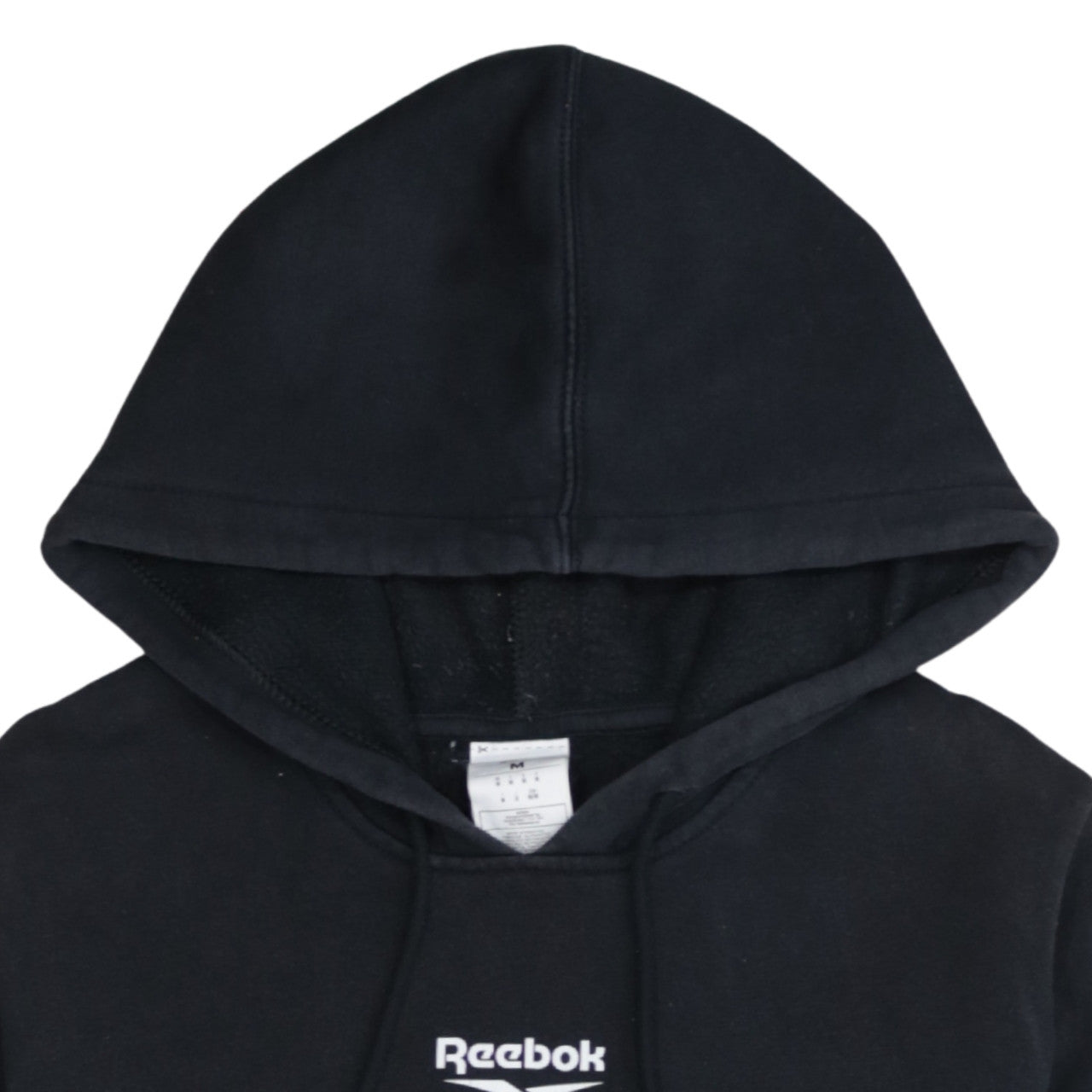 Mens UK Size M Reebok Black Pullover Hoodie