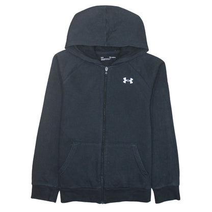 Boys UK Size 13-14 Years Under armour Black Full Zip Hoodie