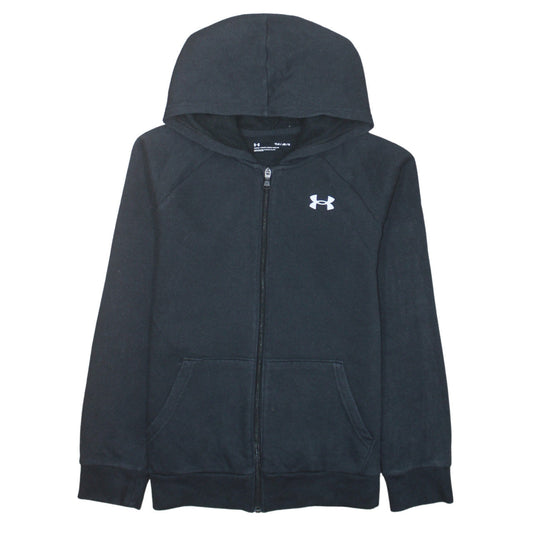 Boys UK Size 13-14 Years Under armour Black Full Zip Hoodie