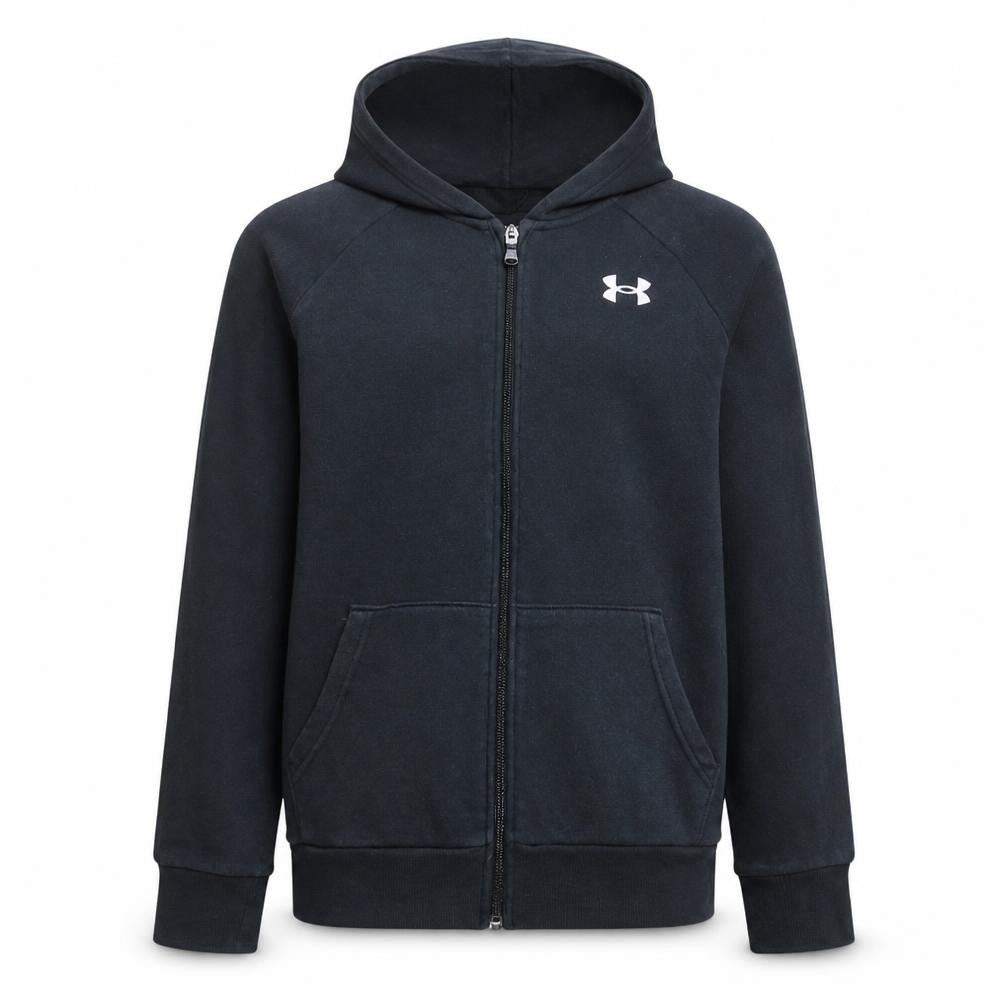 Boys UK Size 13-14 Years Under armour Black Full Zip Hoodie
