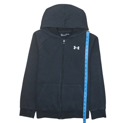 Boys UK Size 13-14 Years Under armour Black Full Zip Hoodie