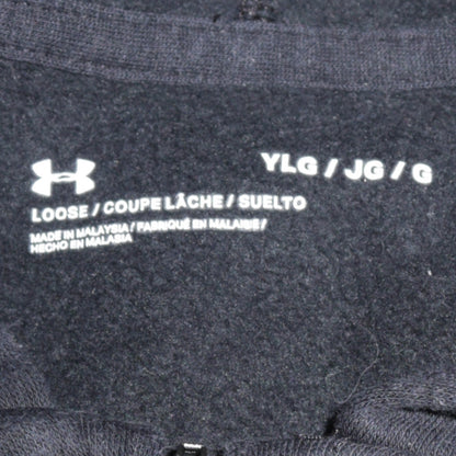 Boys UK Size 13-14 Years Under armour Black Full Zip Hoodie