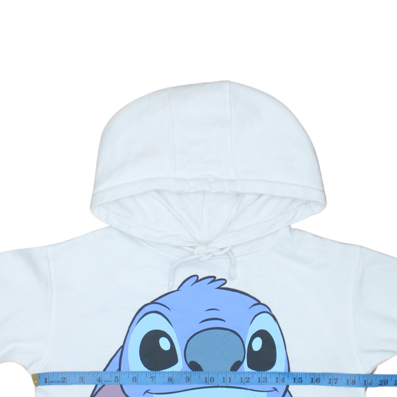 Womens UK Size 2XS Disney White Pullover Hoodie