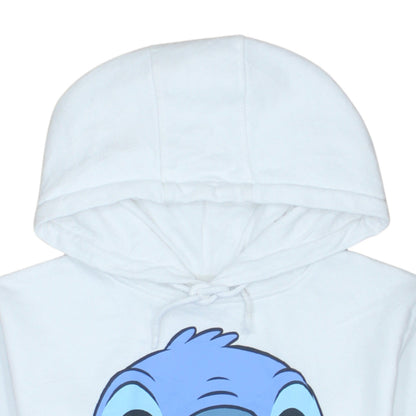 Womens UK Size 2XS Disney White Pullover Hoodie