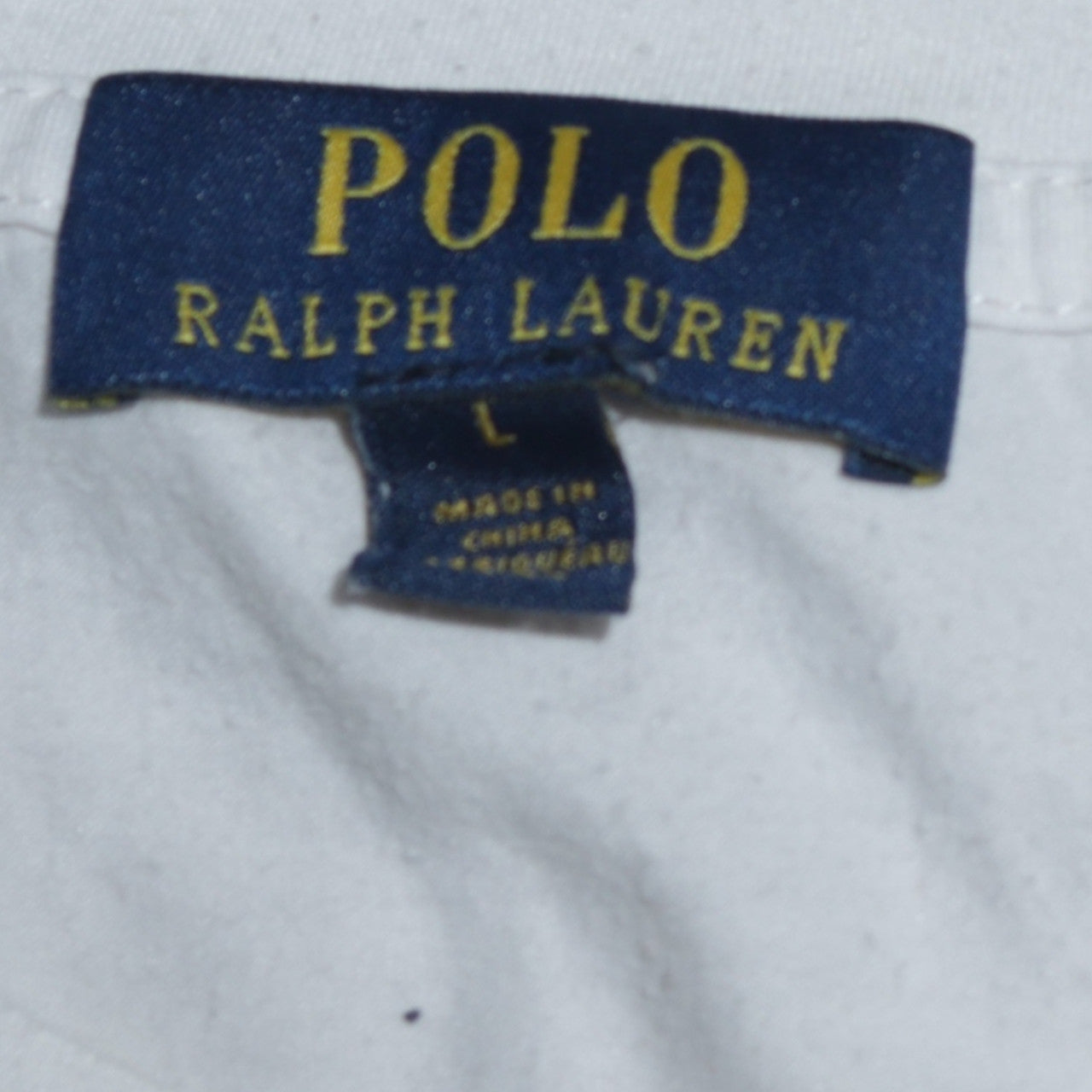 Mens UK Size L Ralph Lauren White  T-Shirt