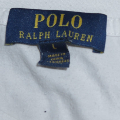 Mens UK Size L Ralph Lauren White  T-Shirt