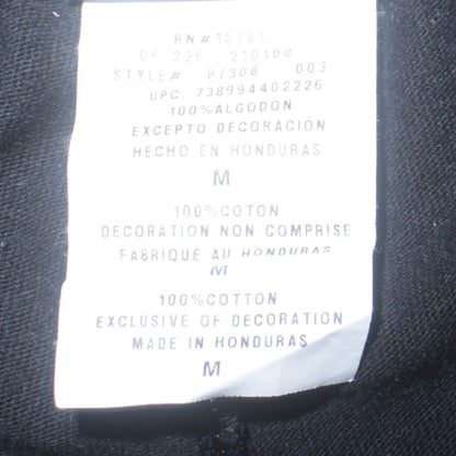 Champion Men Black Cotton Jogger Sweatpants M Tapered Fit