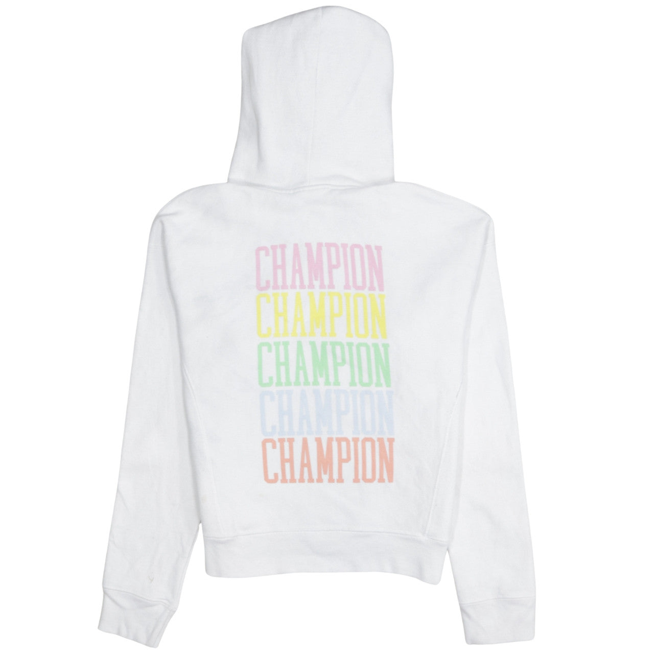 Womens UK Size XS Champion White Pullover Hoodie