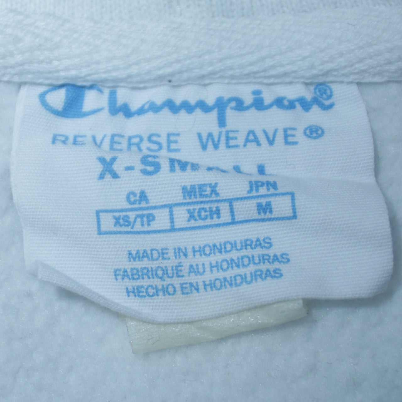 Womens UK Size XS Champion White Pullover Hoodie