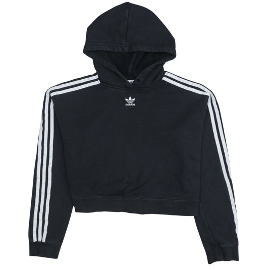 Womens UK Size 10 adidas Black Pullover Hoodie