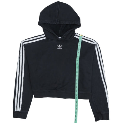 Womens UK Size 10 adidas Black Pullover Hoodie