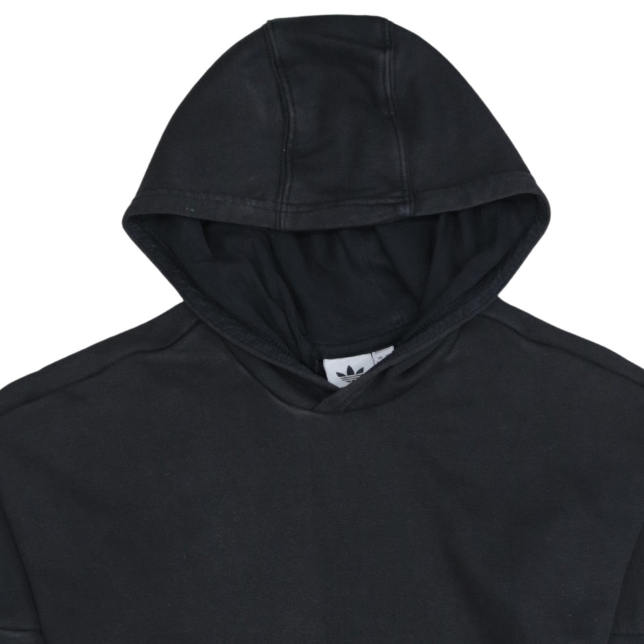 Adidas Boys Black Pullover Hoodie 11-12 Years Logo Stripe Cotton