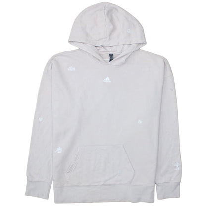 Womens UK Size L adidas Beige Pullover Hoodie