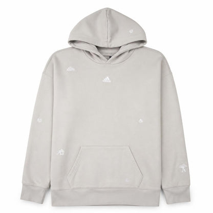 Womens UK Size L adidas Beige Pullover Hoodie