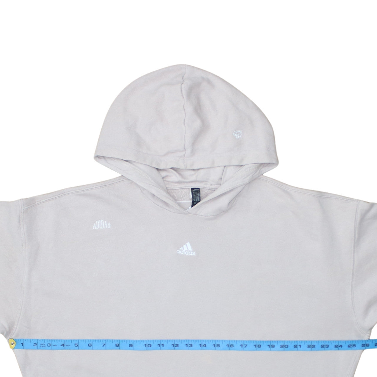 Womens UK Size L adidas Beige Pullover Hoodie