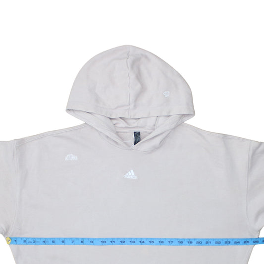Womens UK Size L adidas Beige Pullover Hoodie