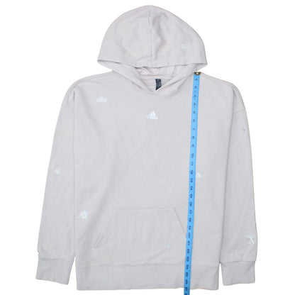 Womens UK Size L adidas Beige Pullover Hoodie