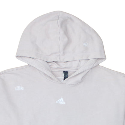 Womens UK Size L adidas Beige Pullover Hoodie