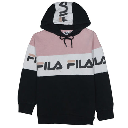 Womens UK Size M FILA Multicoloured Pullover Hoodie