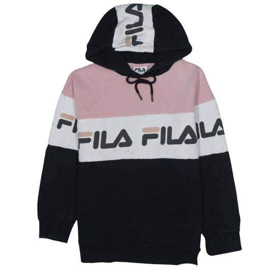 Womens UK Size M FILA Multicoloured Pullover Hoodie
