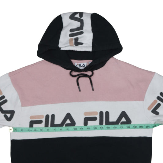 Womens UK Size M FILA Multicoloured Pullover Hoodie