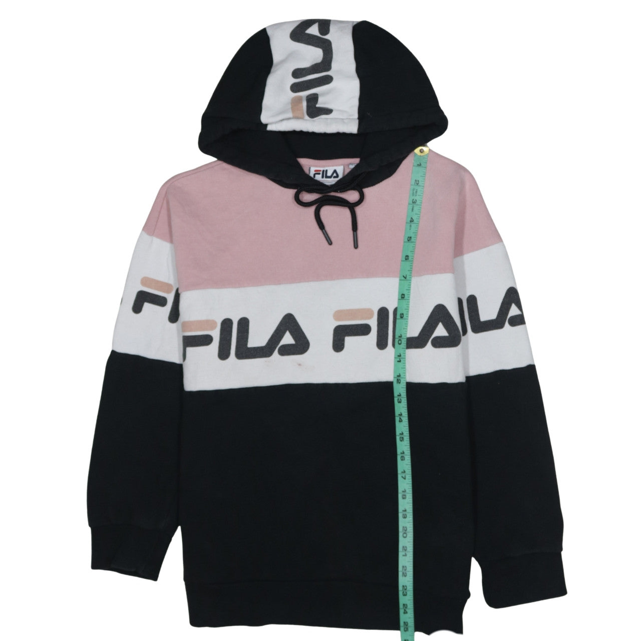 Womens UK Size M FILA Multicoloured Pullover Hoodie