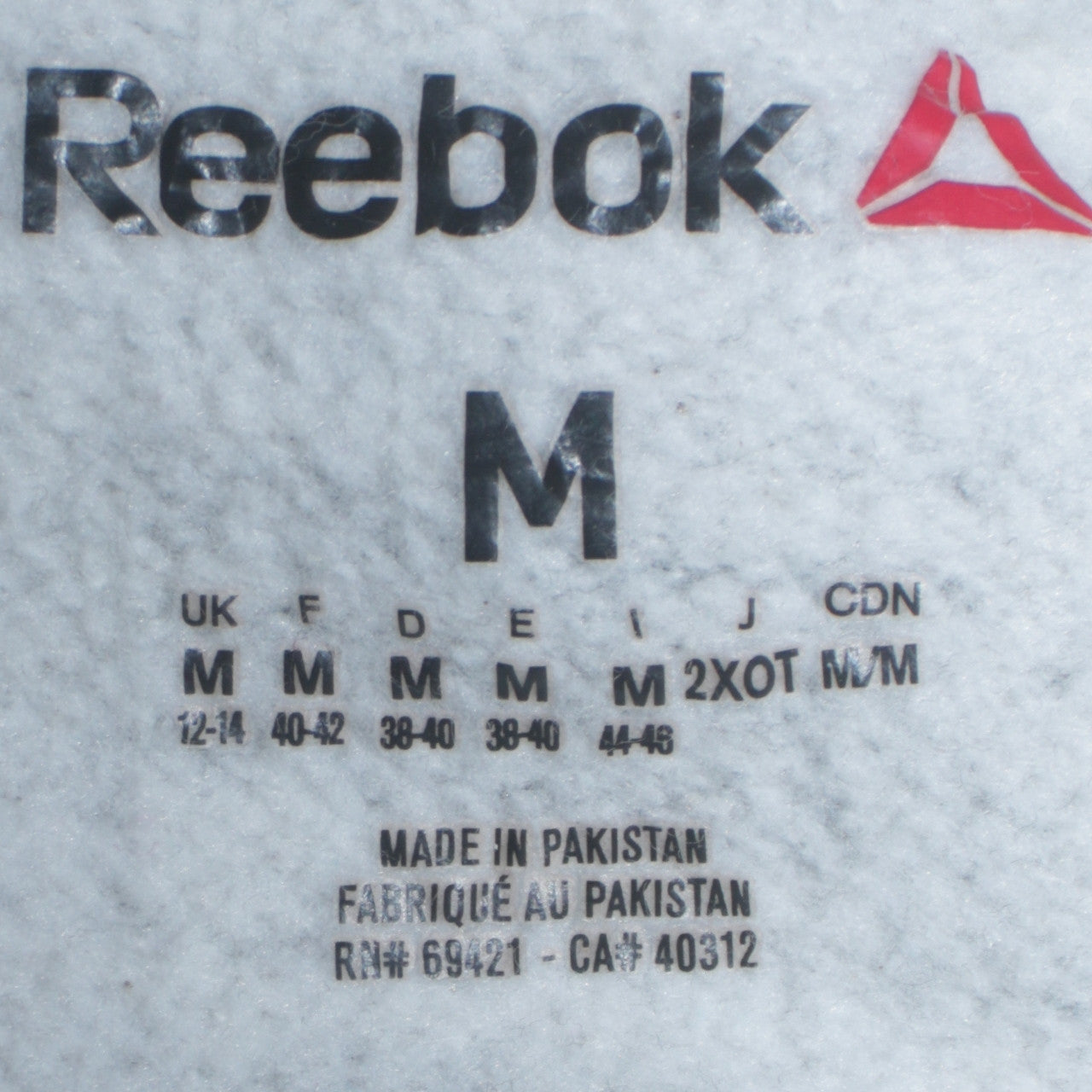 Womens UK Size M Reebok Grey Pullover Sweatshirt