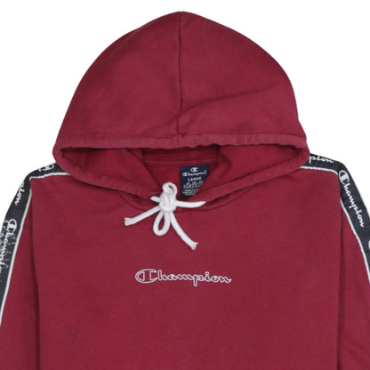 Mens UK Size L Champion Red Pullover Hoodie
