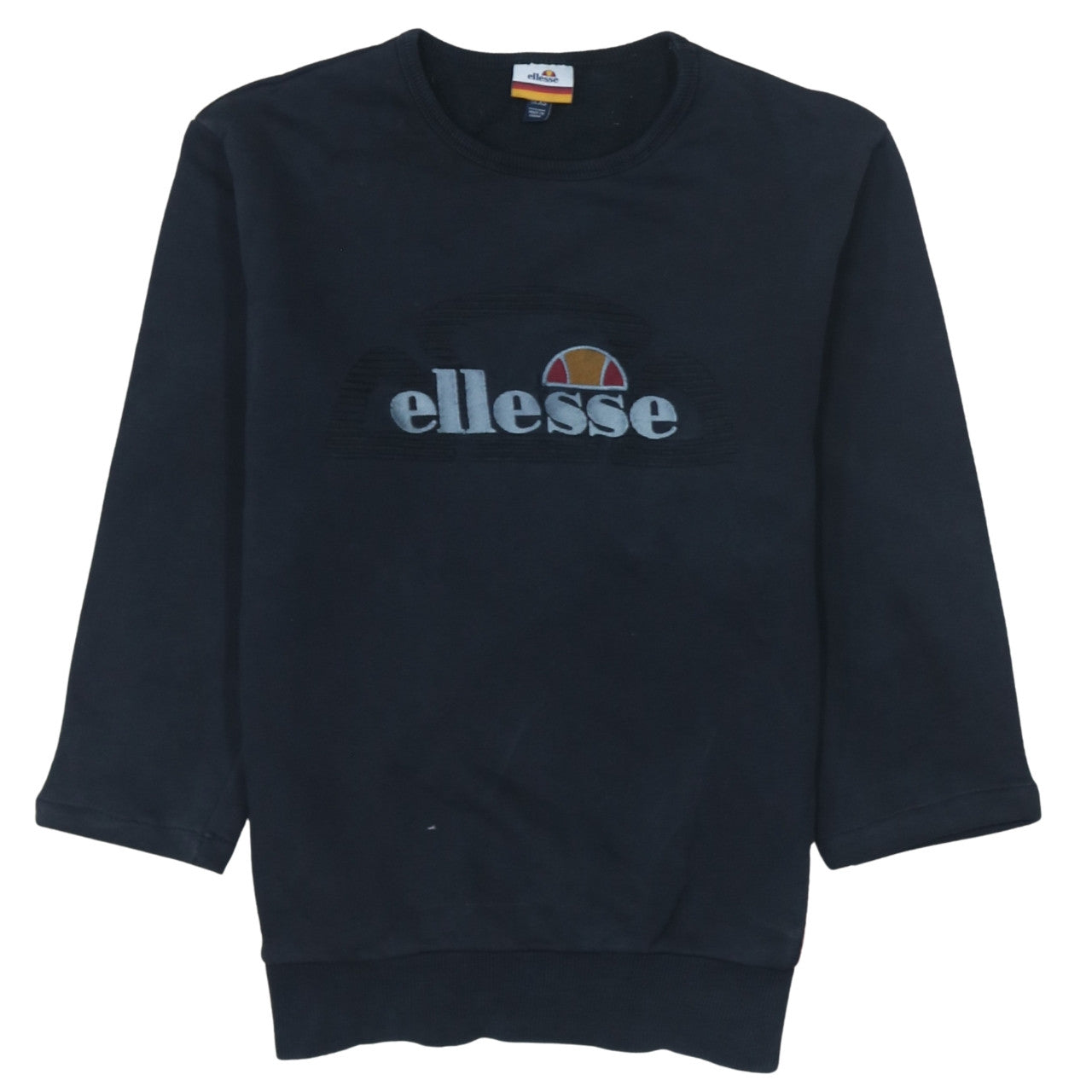 Womens UK Size XS ellesse Black Pullover Sweatshirt