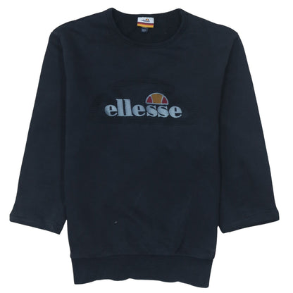Womens UK Size XS ellesse Black Pullover Sweatshirt