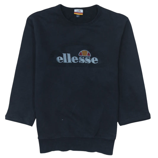 Womens UK Size XS ellesse Black Pullover Sweatshirt
