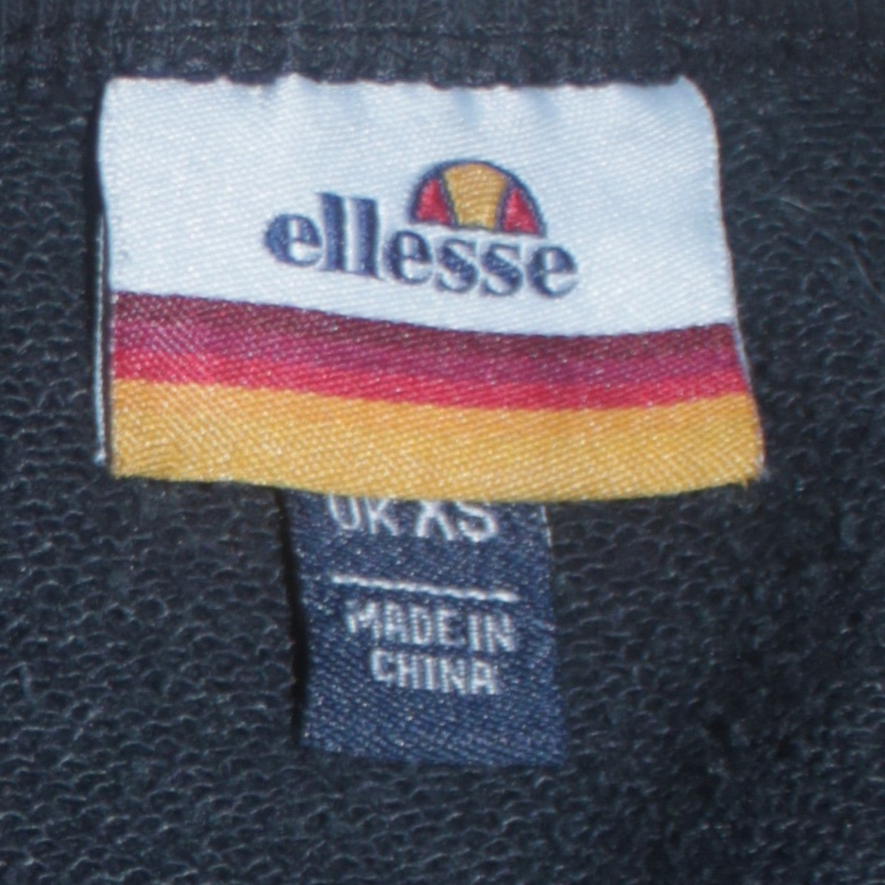 Womens UK Size XS ellesse Black Pullover Sweatshirt