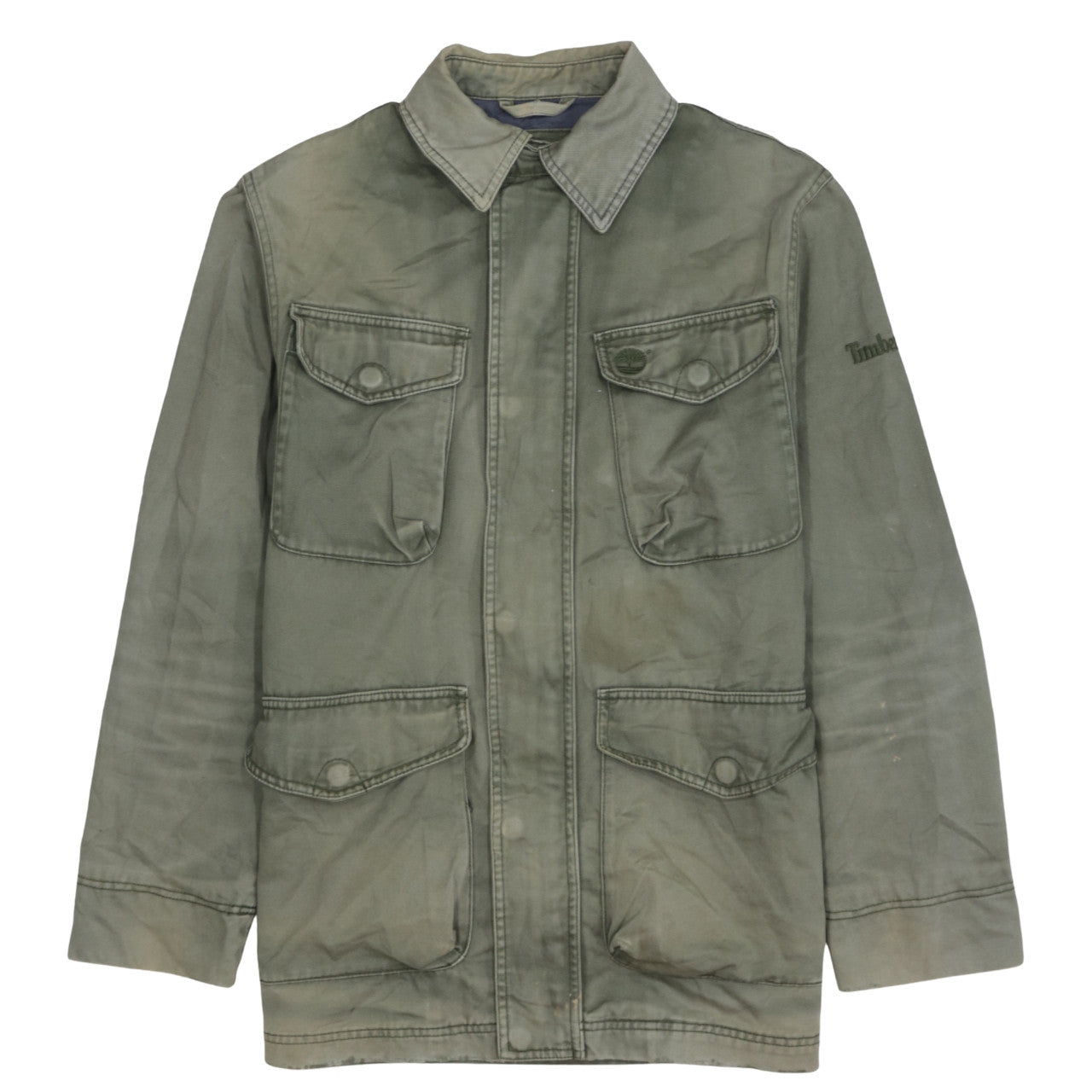 Mens UK Size S Timberland Green Military Jacket