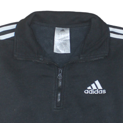 Womens UK Size S adidas Black Pullover Sweatshirt