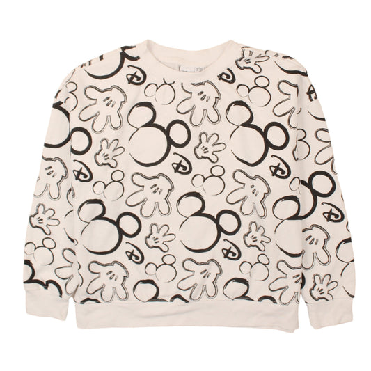 Womens UK Size M Disney Beige Pullover Sweatshirt