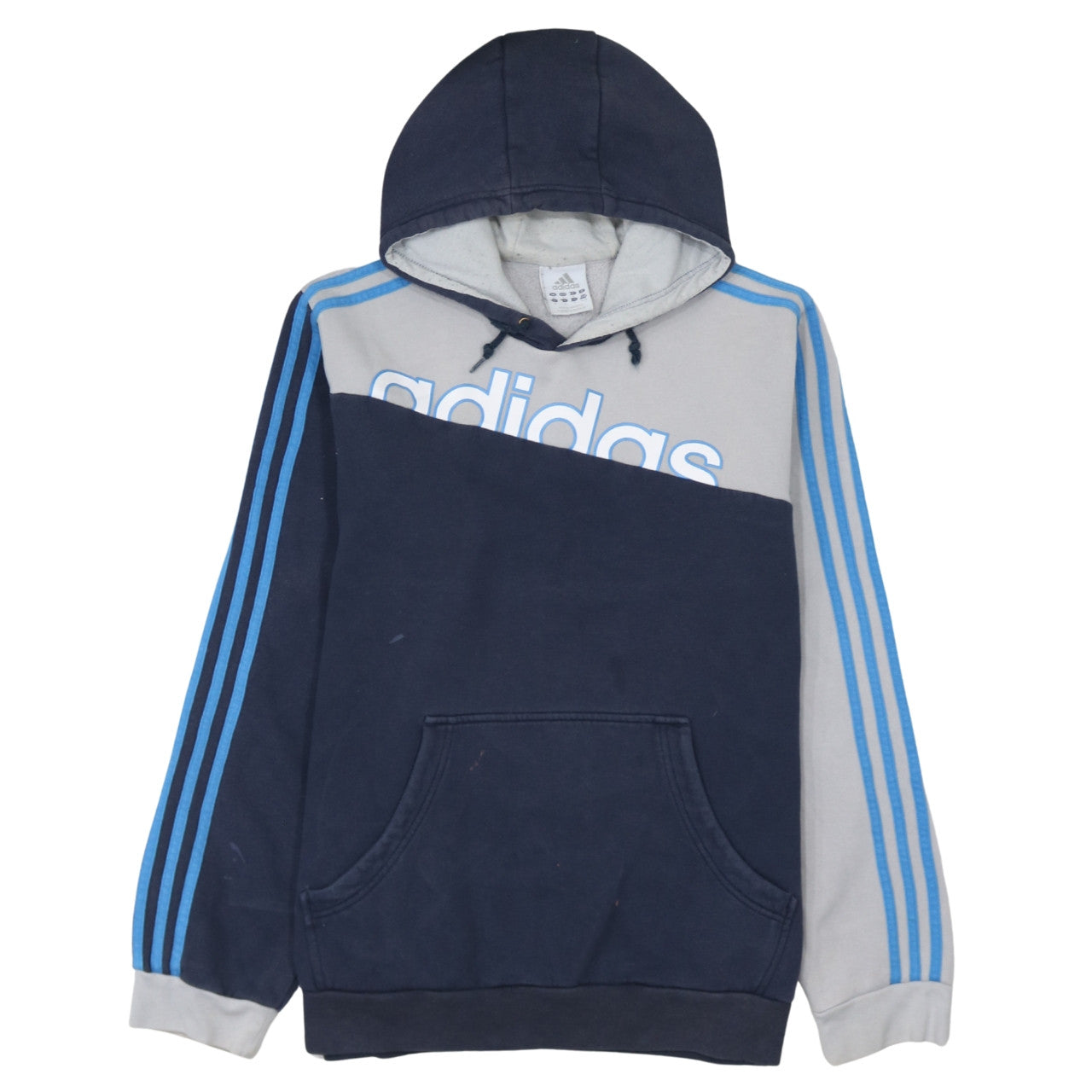 Mens UK Size M adidas Blue Pullover Hoodie