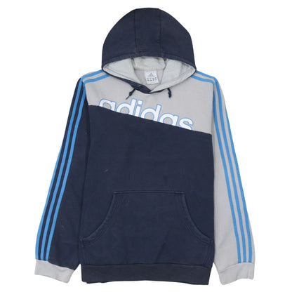 Mens UK Size M adidas Blue Pullover Hoodie