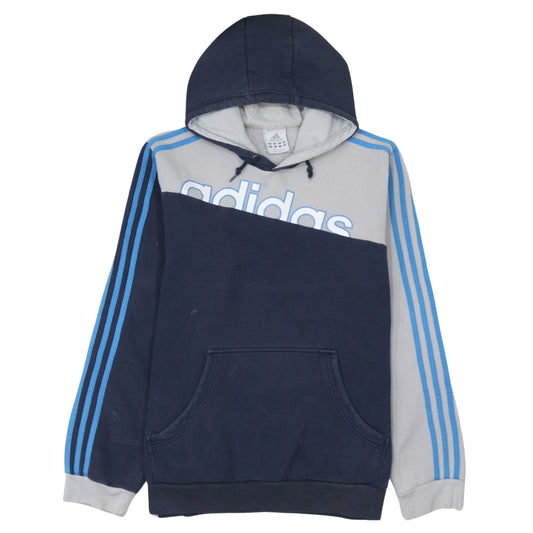 Mens UK Size M adidas Blue Pullover Hoodie
