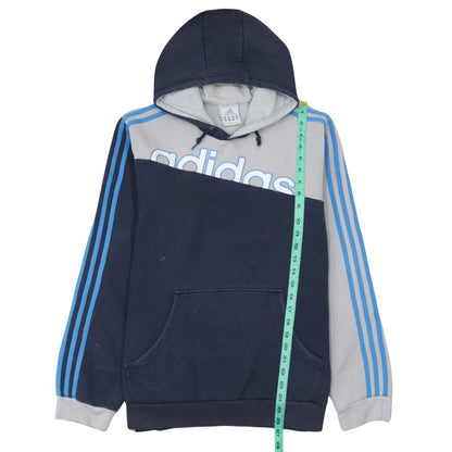 Mens UK Size M adidas Blue Pullover Hoodie