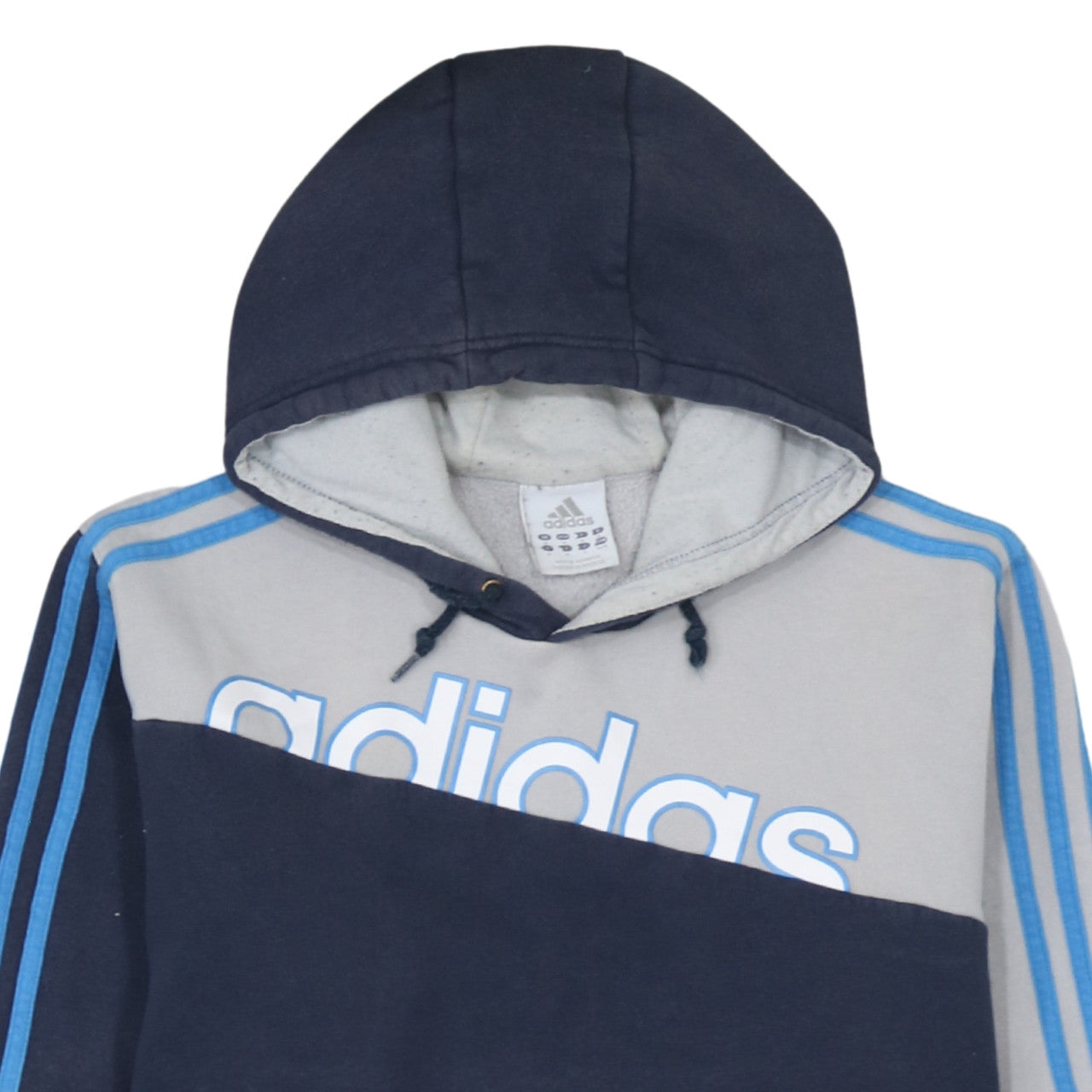 Mens UK Size M adidas Blue Pullover Hoodie