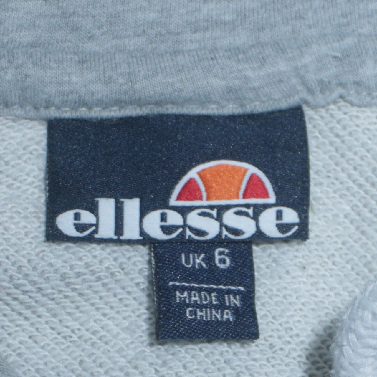 Womens UK Size 6 ellesse Grey Pullover Hoodie