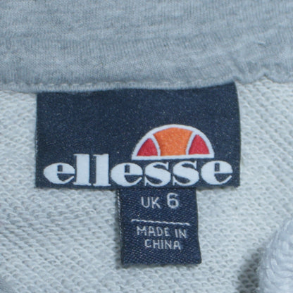 Womens UK Size 6 ellesse Grey Pullover Hoodie