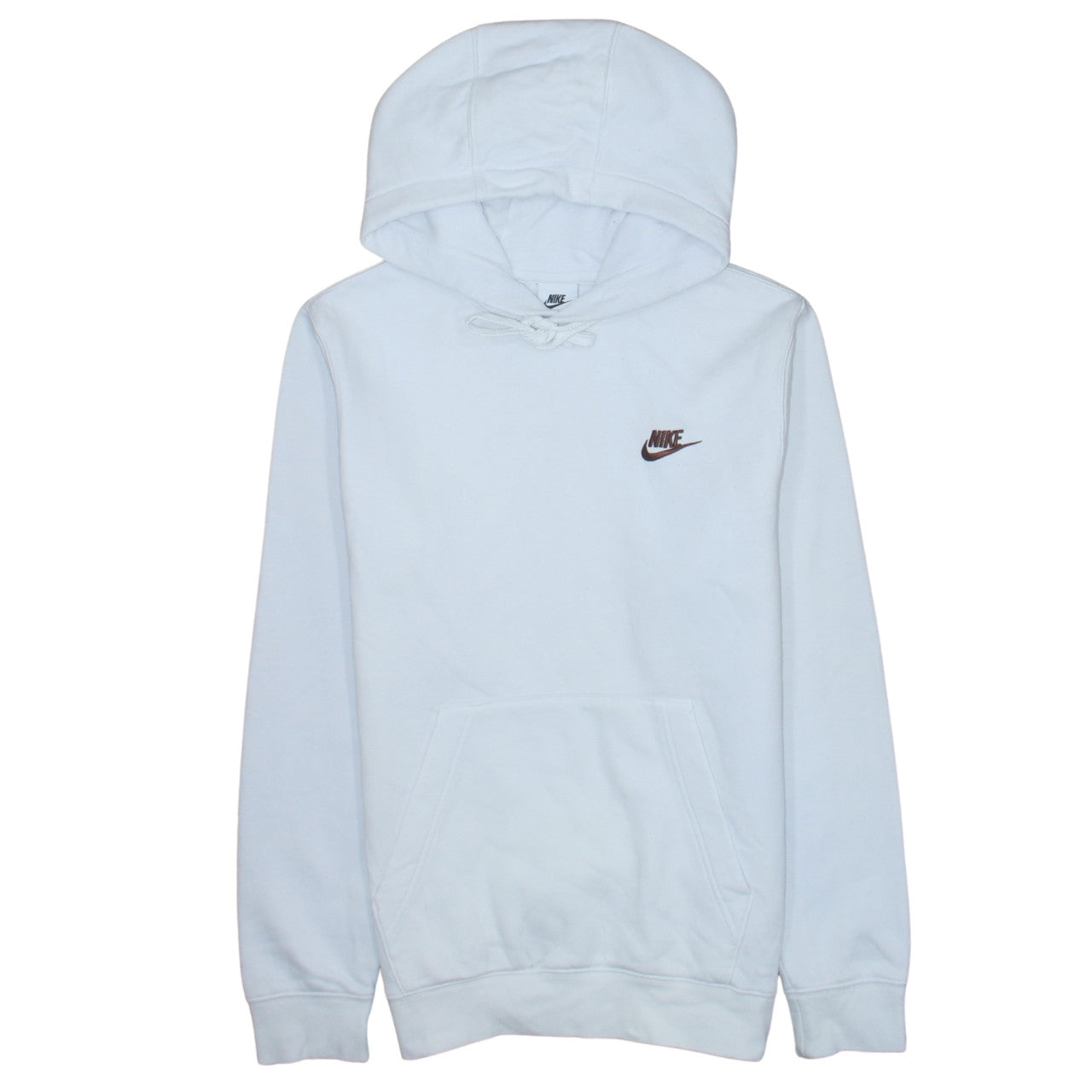 Mens UK Size XS Nike White Pullover Hoodie