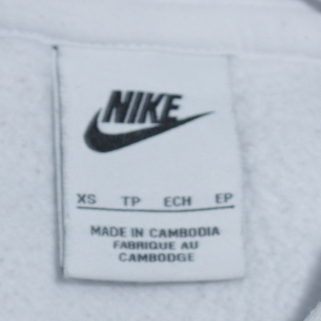 Mens UK Size XS Nike White Pullover Hoodie