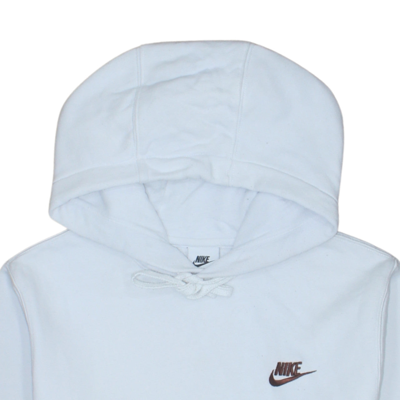 Mens UK Size XS Nike White Pullover Hoodie