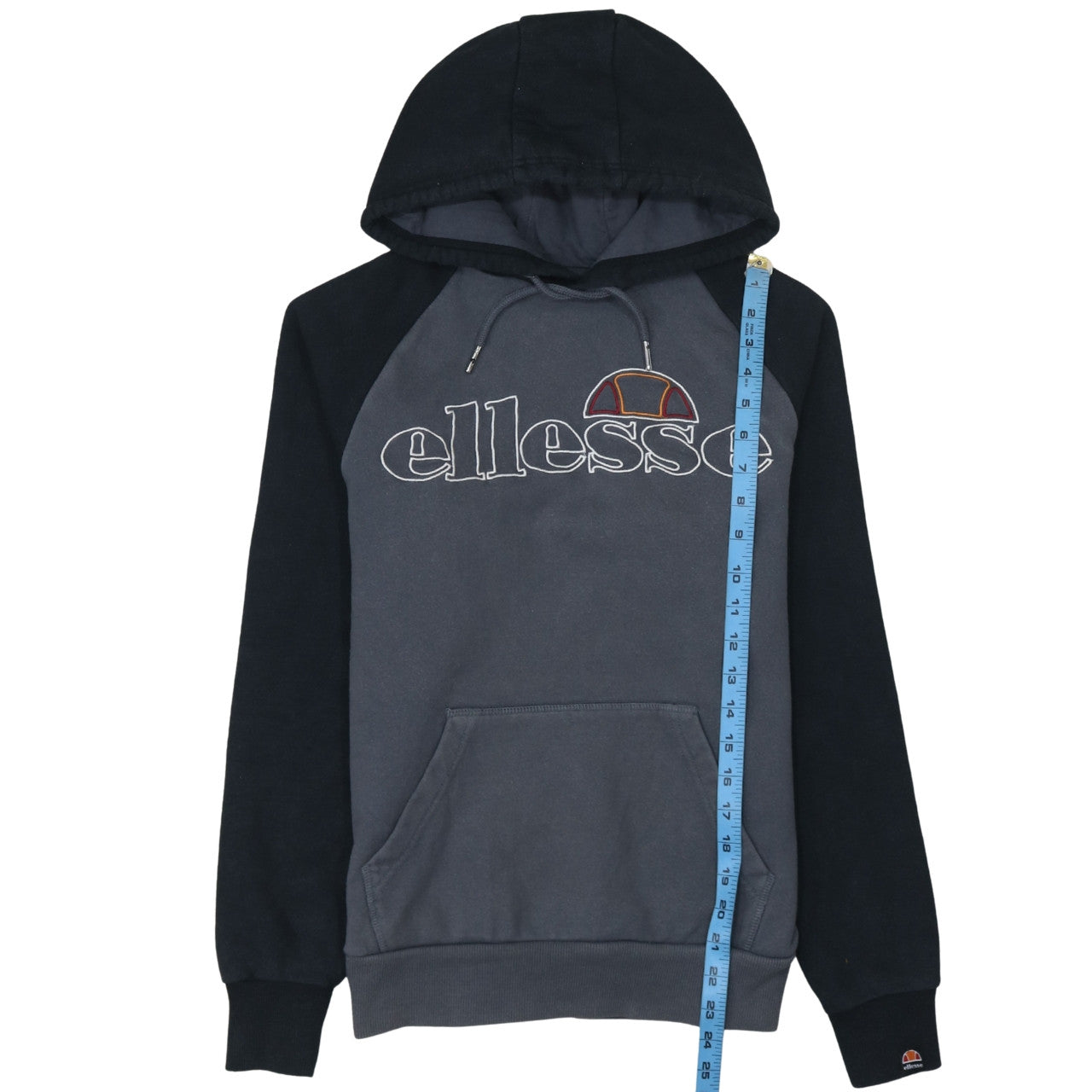Mens UK Size XS ellesse Grey Pullover Hoodie