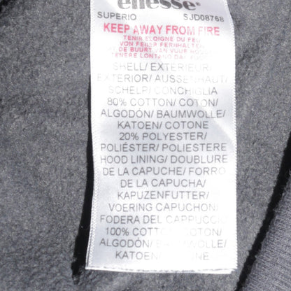Mens UK Size XS ellesse Grey Pullover Hoodie