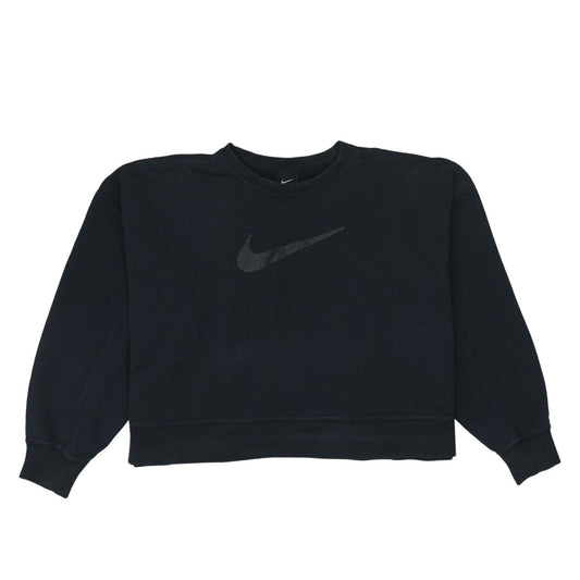 Womens UK Size L Nike Black Pullover Sweatshirt