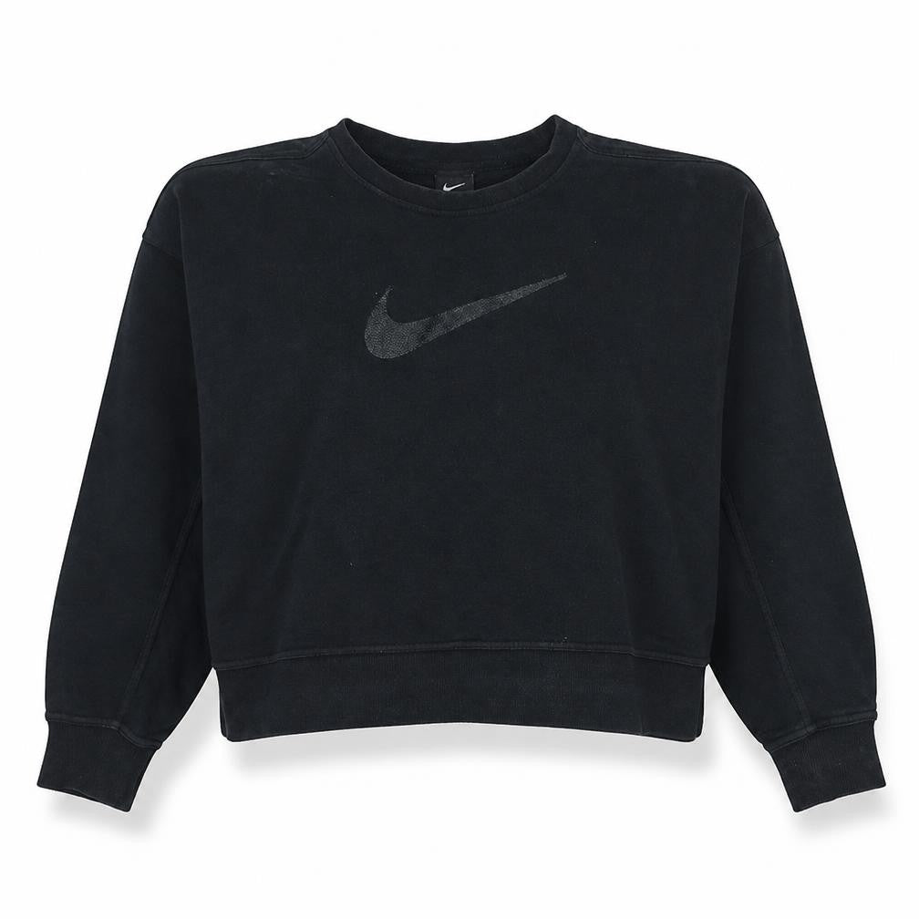 Womens UK Size L Nike Black Pullover Sweatshirt